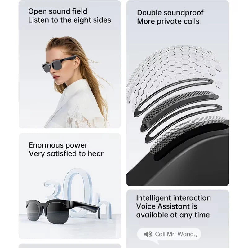 Lenovo Smart AI Audio & Camera Glasses – Hands-Free Video Recording & Photo Capture